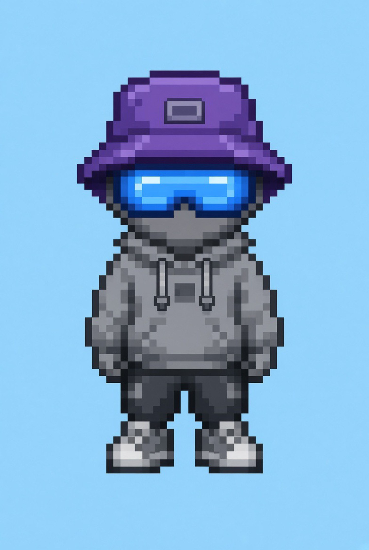 Pico in a hoodie